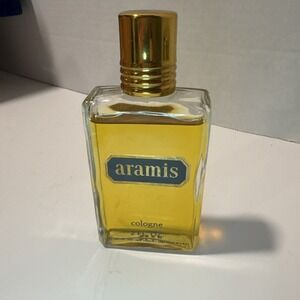 Vintage 1970s-1980s Aramis Cologne 2 fl oz Splash Bottle Original Formula Amber